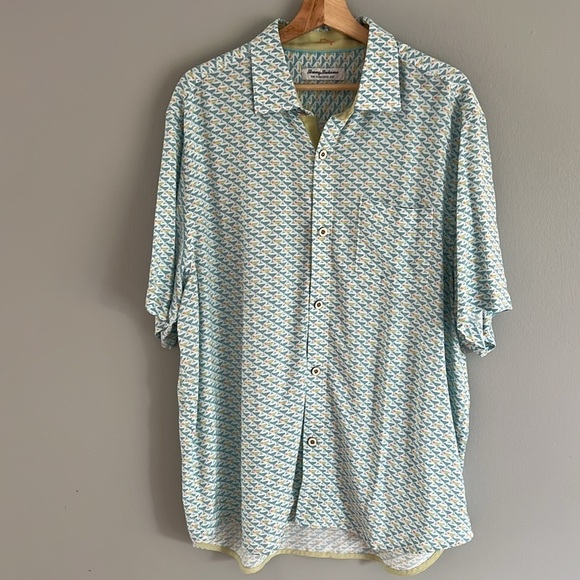 Tommy Bahama Men’s Veracruz Cay Cocktail Mixer Short-Sleeve Shirt Large - Picture 4 of 11